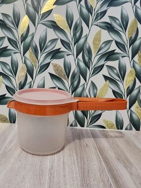 Vintage Tupperware Sifter 2-Cup Sheer White with Lids Made in USA Retro Baking